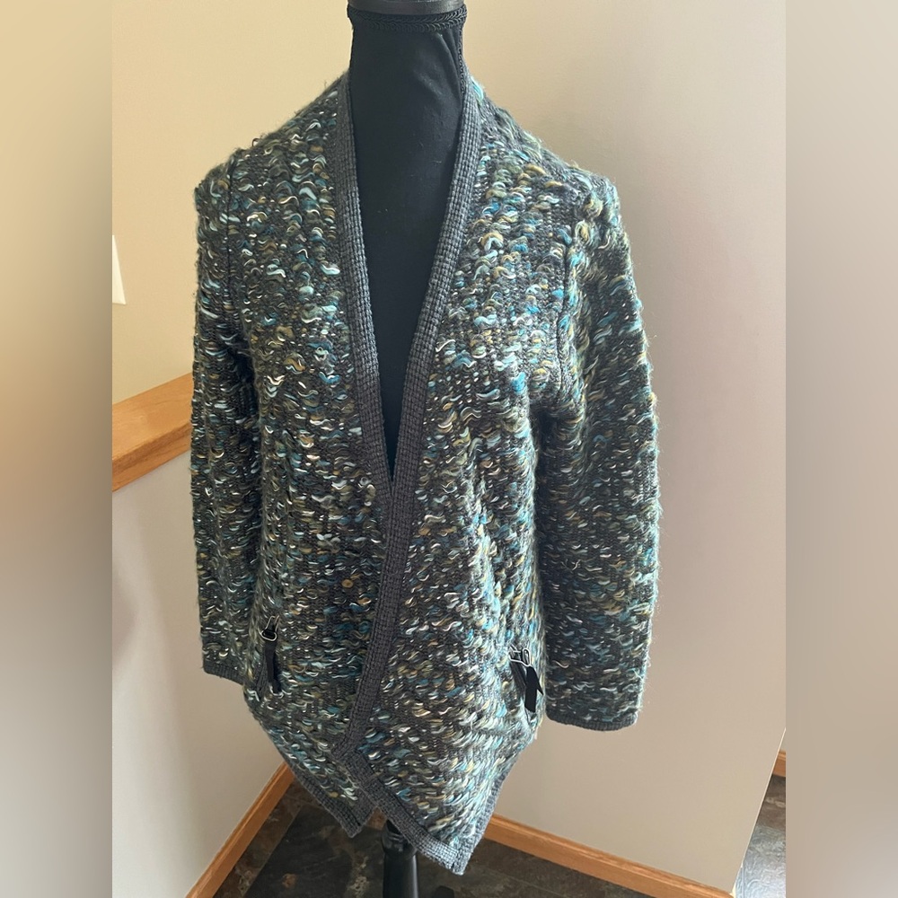 Moth Anthropologie wool blend bohemian drape open front cardigan. Size small